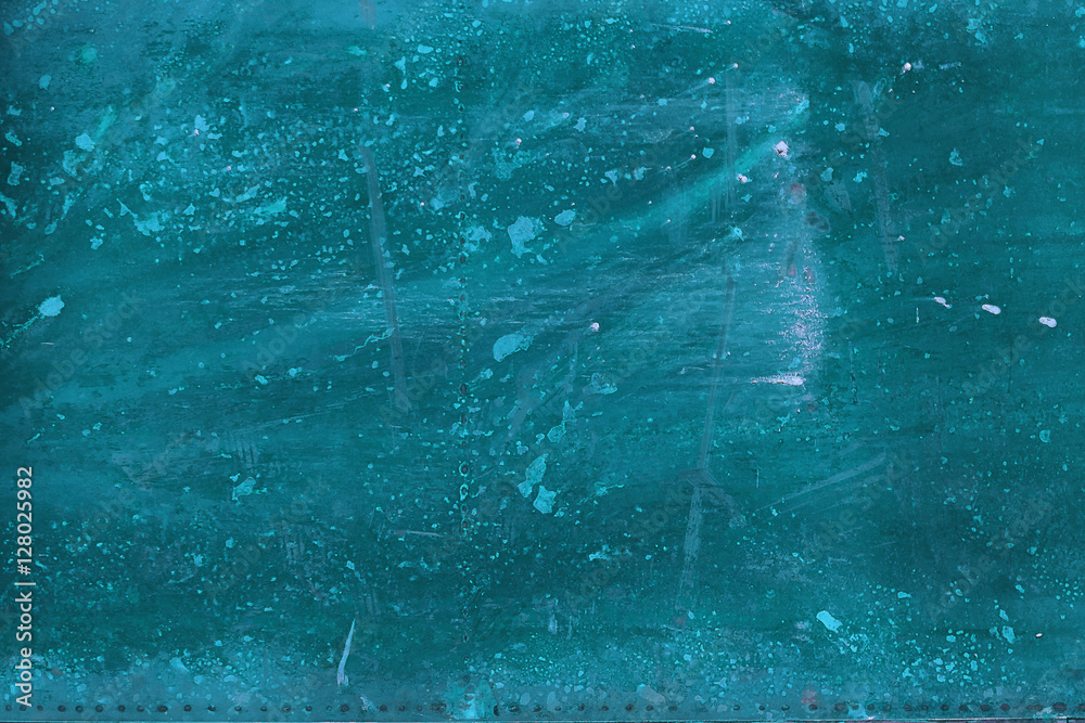 turquoise abstract grunge background - obrazy, fototapety, plakaty 