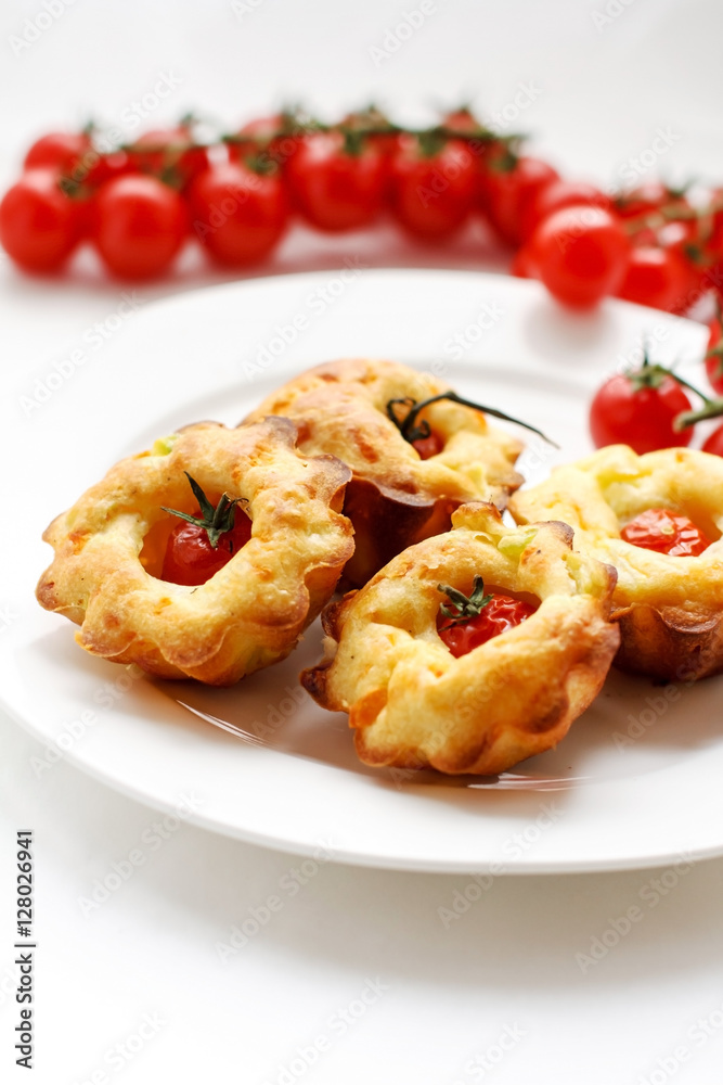 cakes with cherry tomatoes cakes with cherry tomatoes
