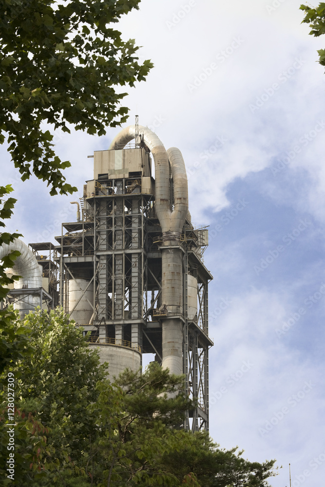 Fototapeta premium 시멘트 공장 이미지