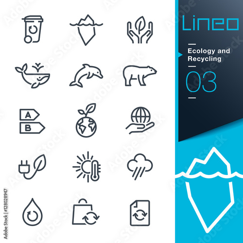 Lineo - Ecology and Recycling line icons