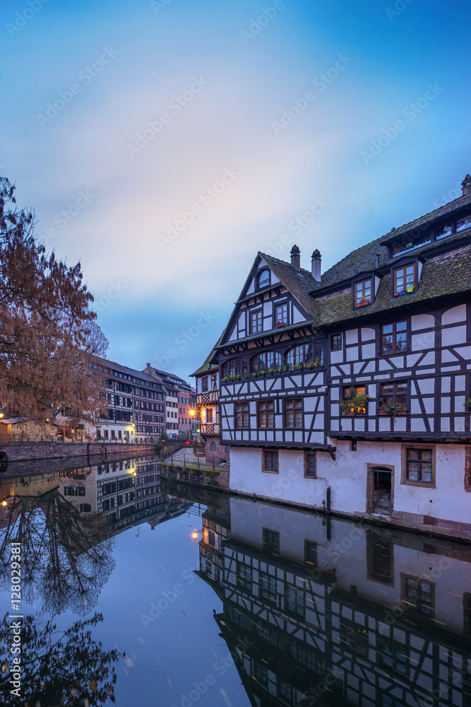 Strasbourg Alsace Petite France at sunrise