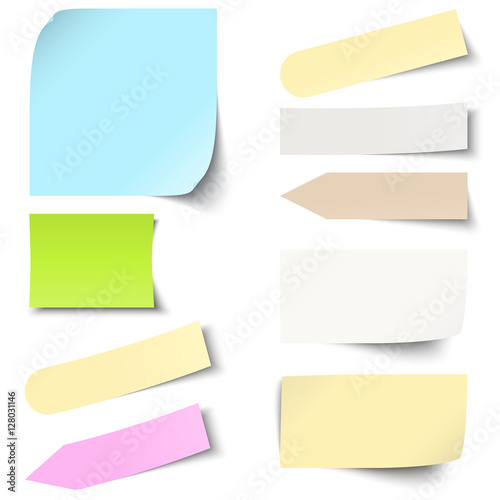 colored sticky notes collection