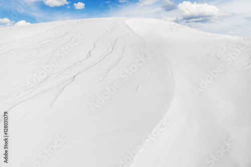 Snow Arctic desert, winter landscape