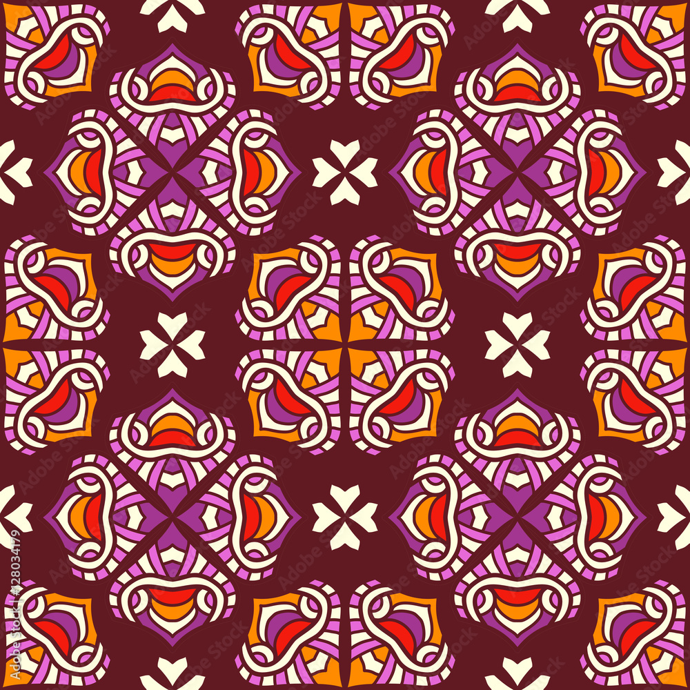 Ethnic floral seamless pattern Ethnic floral seamless pattern