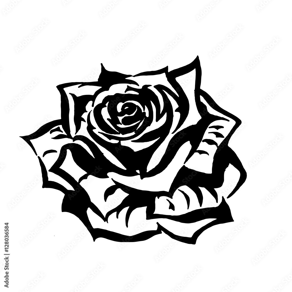 Татуировки роз на груди