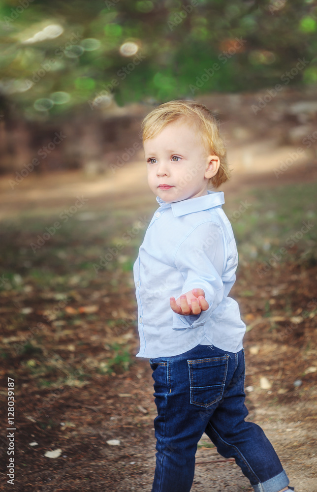 Little boy walking. Freedom, independent and happiness concept. Little boy walking. Freedom, independent and happiness concept.