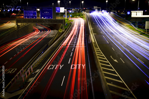 Canvas Print Dublin City Long Exposure 6