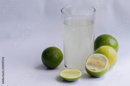 Detox water with lemon