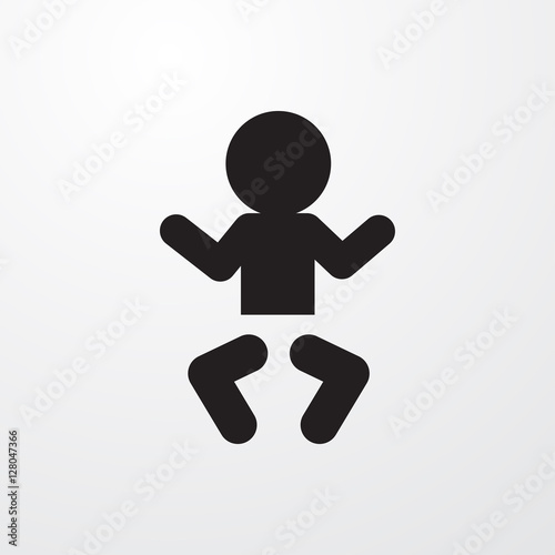 newborn child icon illustra...