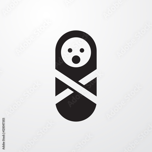 newborn child icon illustra...