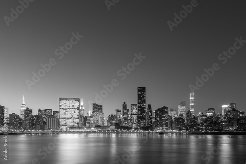 Midtown Manhattan skyline black and white © OliverFoerstner