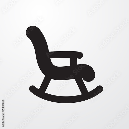 rocking chair icon illustration