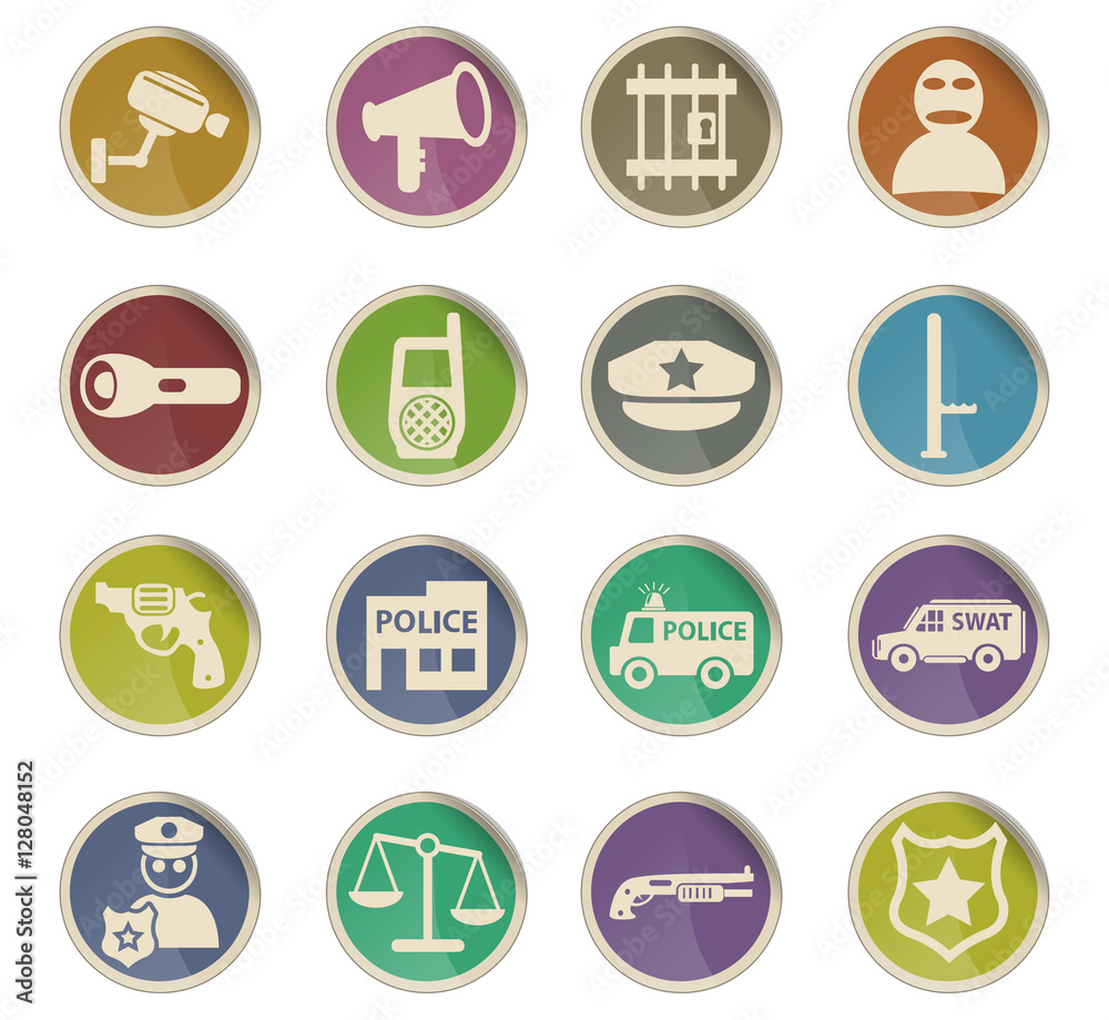 police icon set police icon set