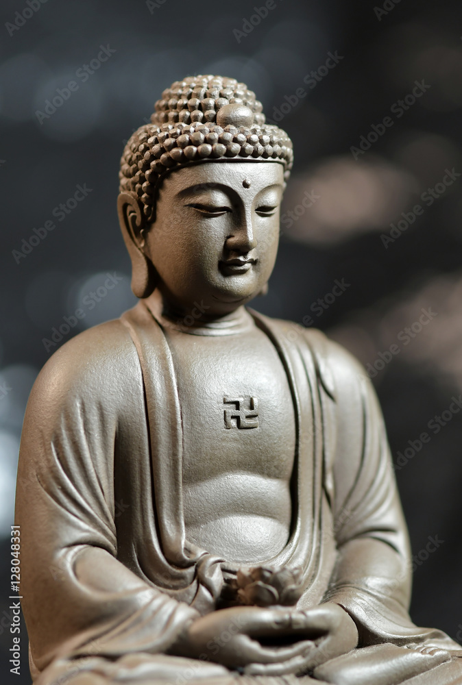 the Buddha-style Zen on natural background