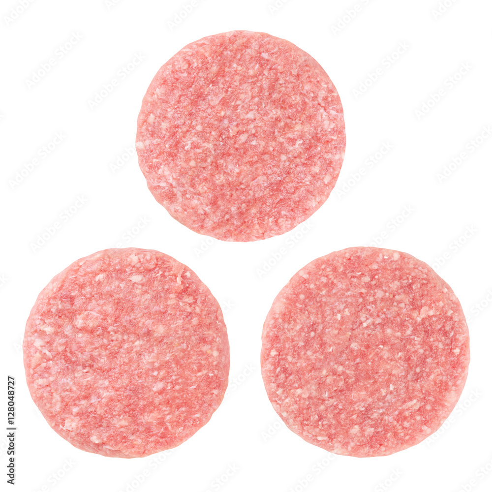 Fresh burgers isolated on white background Fresh burgers isolated on white background