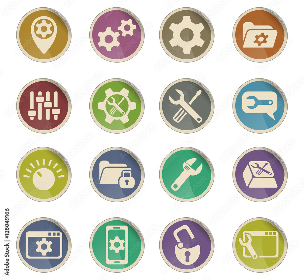 settings icon set settings icon set