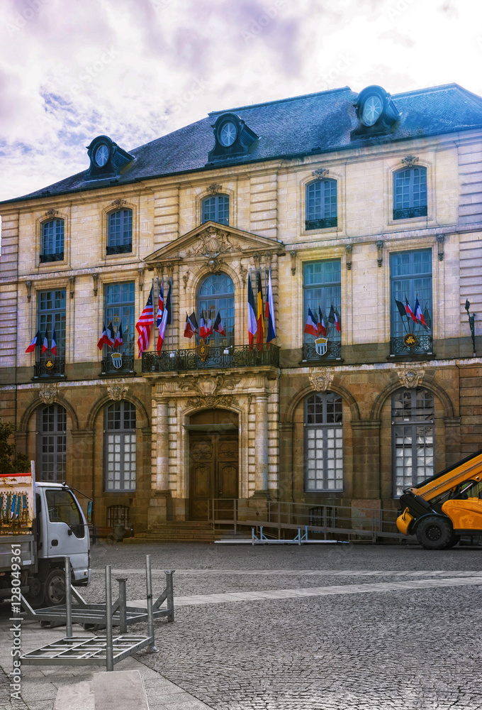 City Hall in Rennes of Brittany in France
