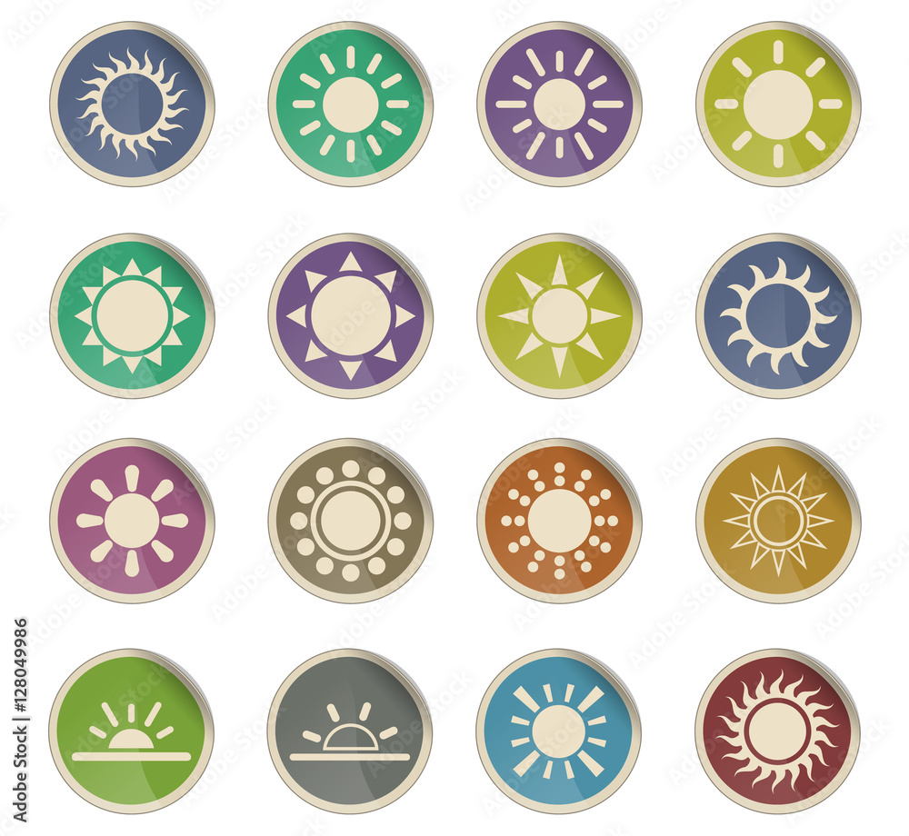sun icons set sun icons set
