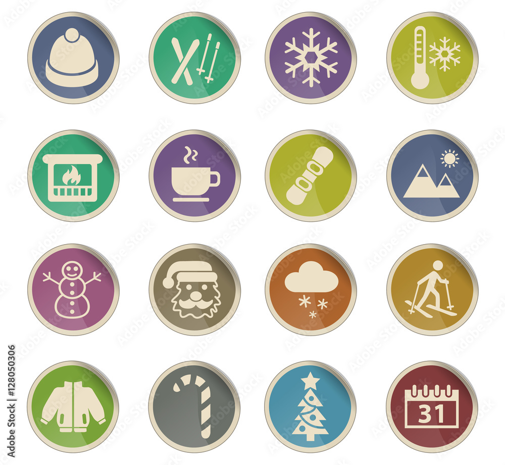 winter icon set winter icon set