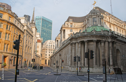 Headquarters of Bank of England in the City of London