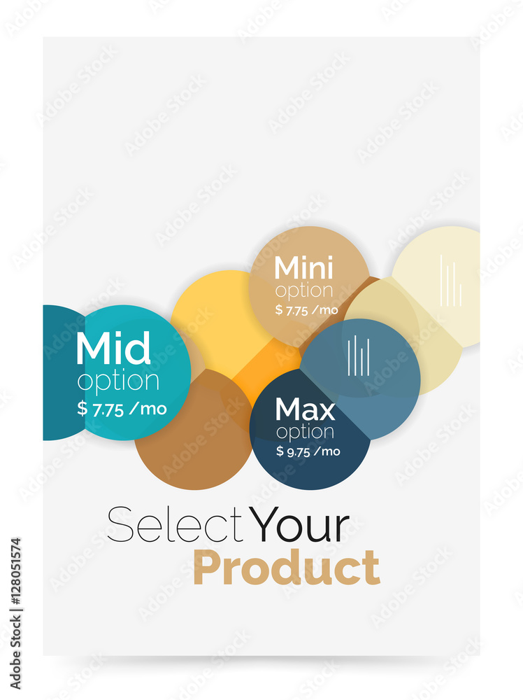 Option select infographic banner Option select infographic banner