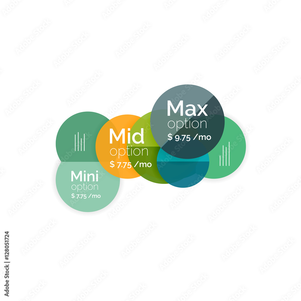 Business circle infographic banner template