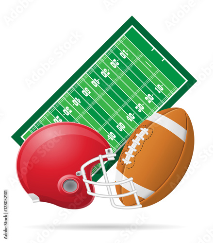field for american football vector illustration