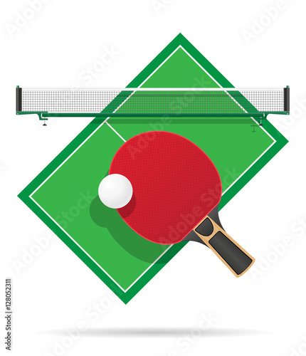 ping pong table vector illustration