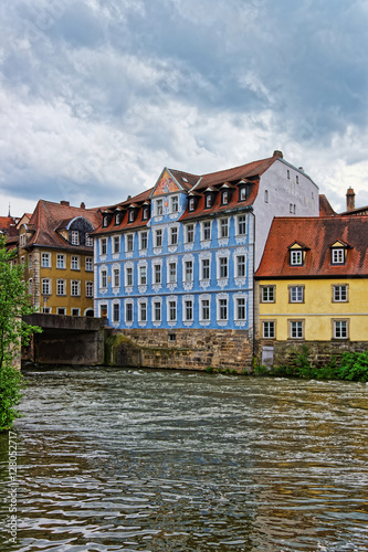 Old city and Regnitz River in Little Venice Bamberg
