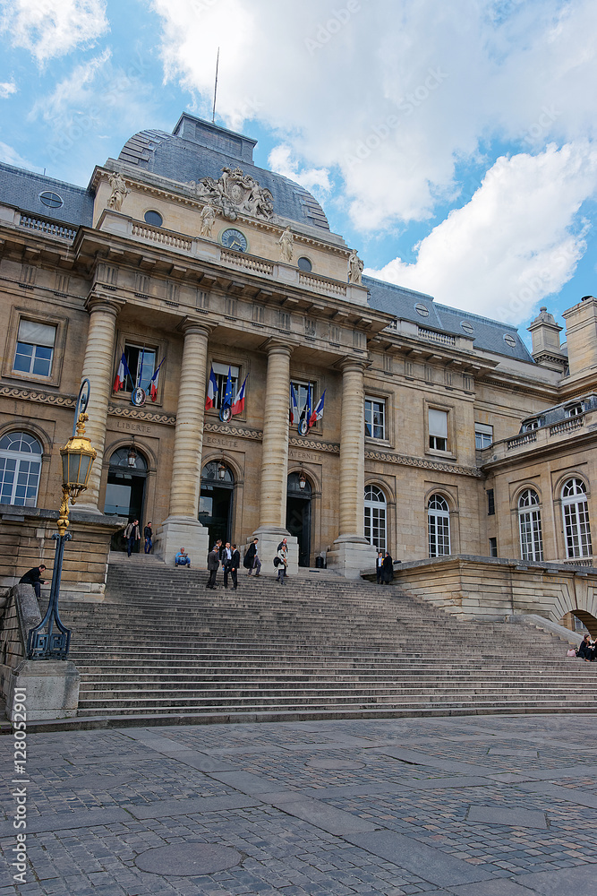 Obraz premium Palace of Justice in Cite Island Paris