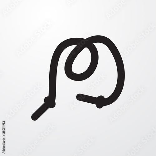 skipping rope icon illustra...