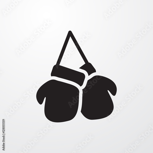 boxing gloves icon illustration