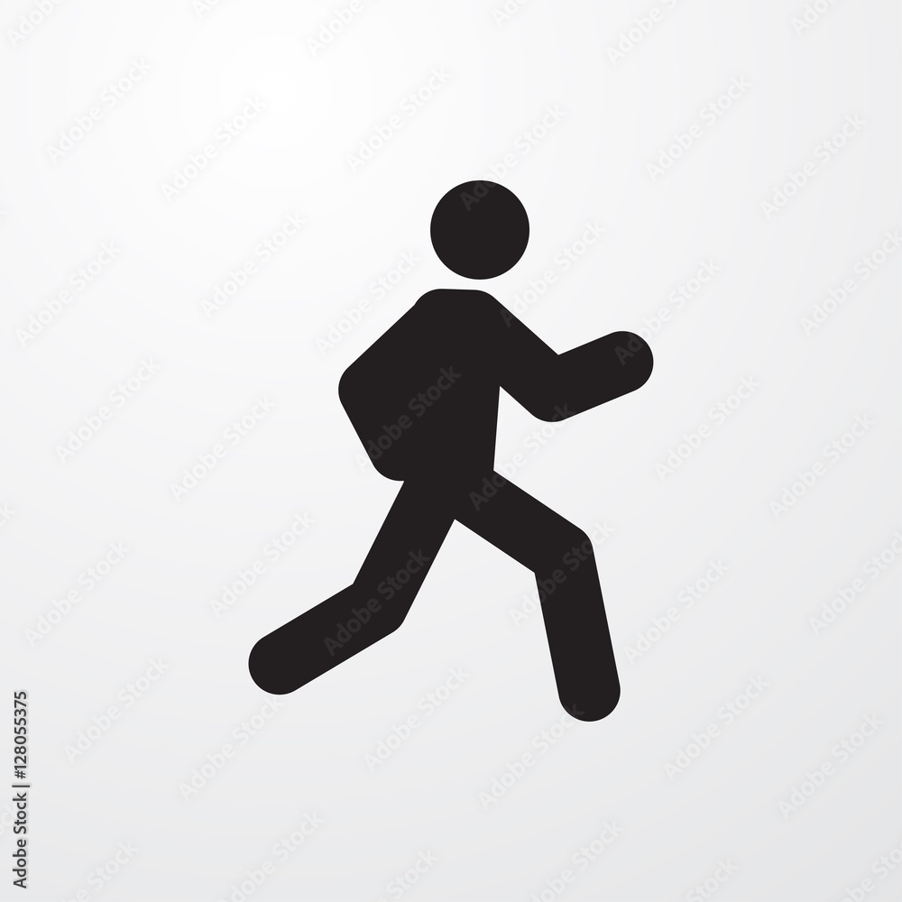 running man icon illustration