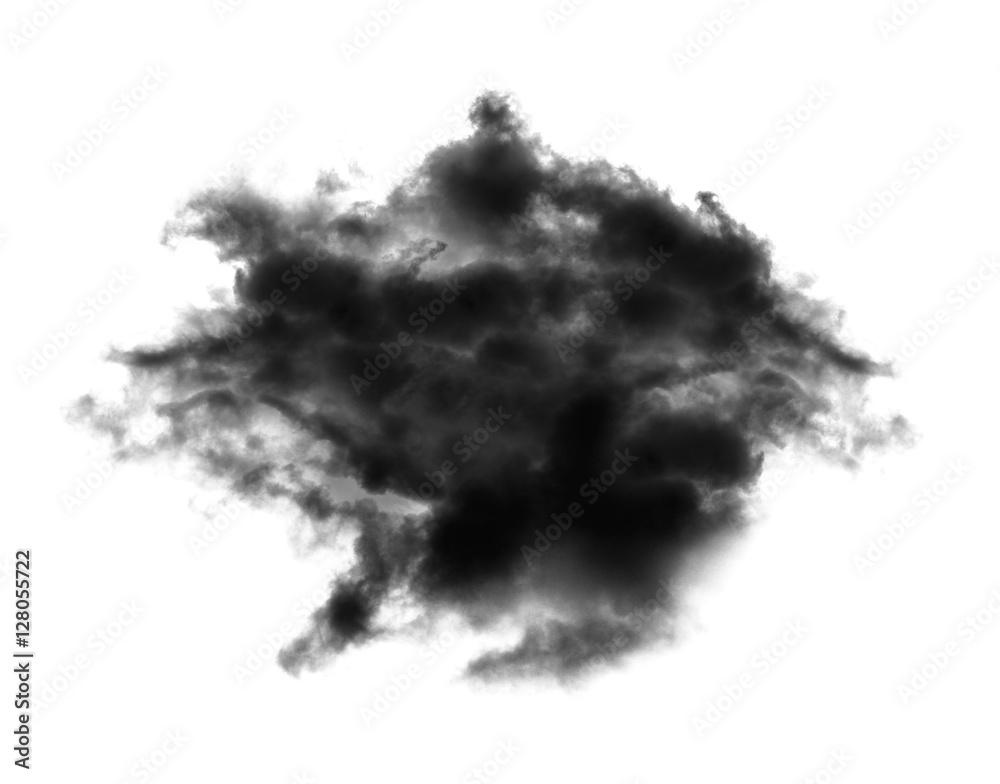  black cloud on whhite background