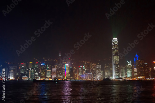 Symphony of Lights at Victoria Harbor in Hong Kong