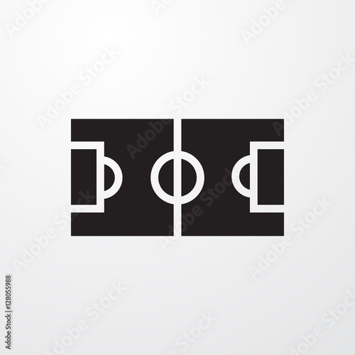 football pitch icon illustration