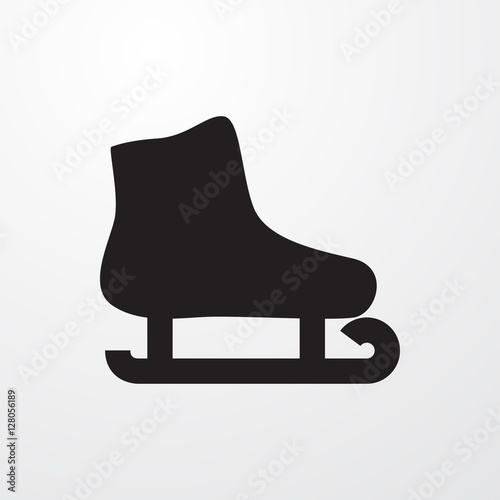 ice skating icon illustration