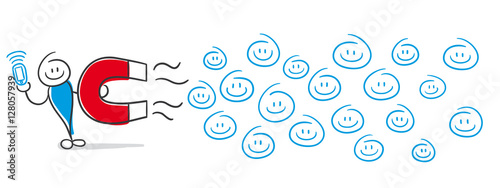 Stick Figure Series Blue / Follower