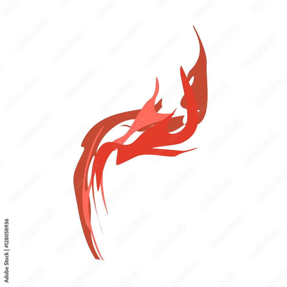 Fire isolated. Red Flames on white background Fire isolated. Red Flames on white background