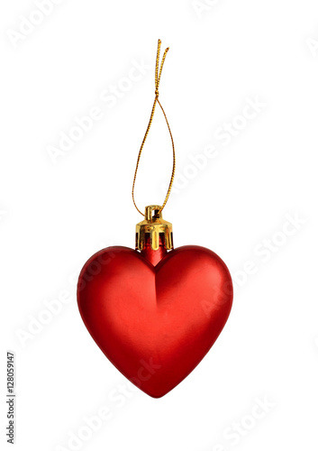 Red heart for Christmas decoration