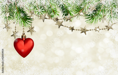 Christmas garlands with sta...
