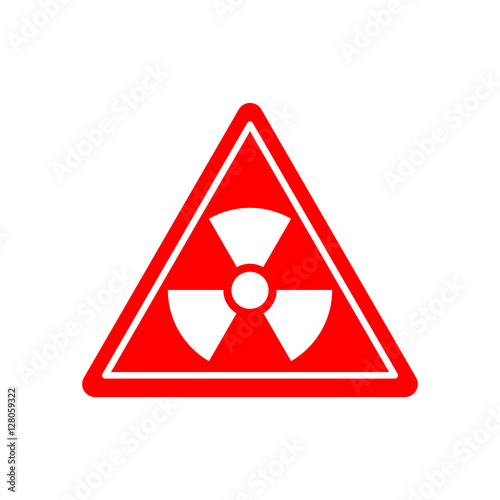 Radiation Danger sign. Caution chemical hazards. Warning sign of