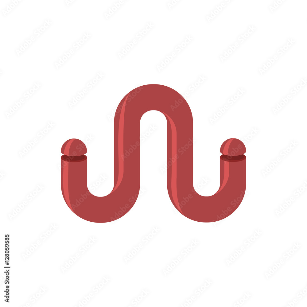 W Letter tube. Abstract logo. Eemblem of letter W Letter tube. Abstract logo. Eemblem of letter