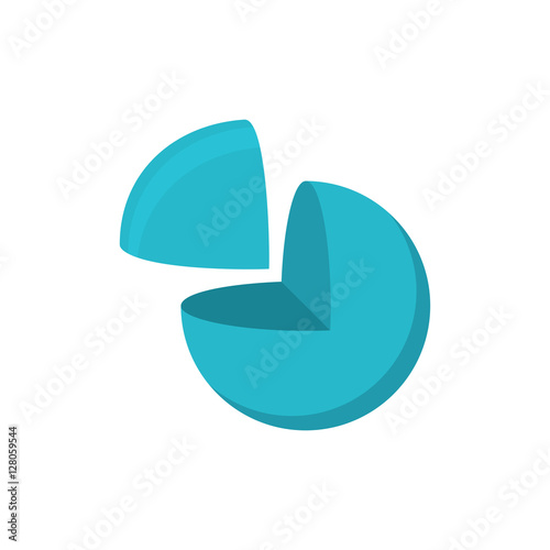 sphere cut logo logo. Geometric Abstract logo on white backgroun