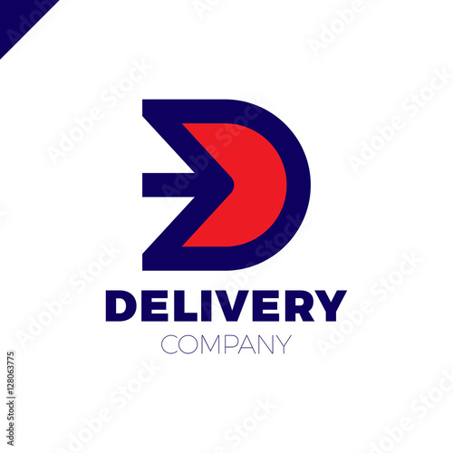 Free Download Letter D logo. Arrow letter D icon design template elements - GFXLoad