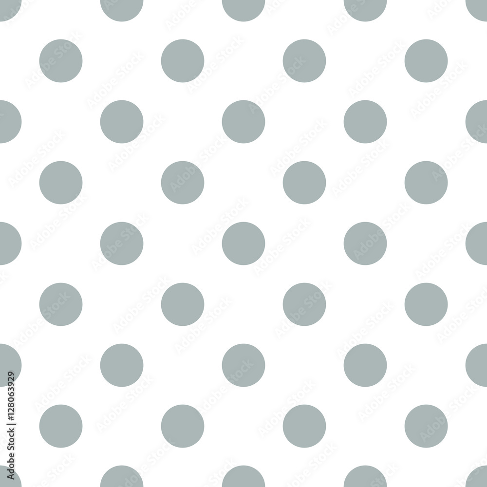 Seamless polka dot gray