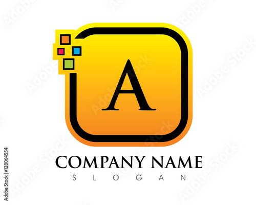 Free Download A Letter Square Logo - GFXLoad