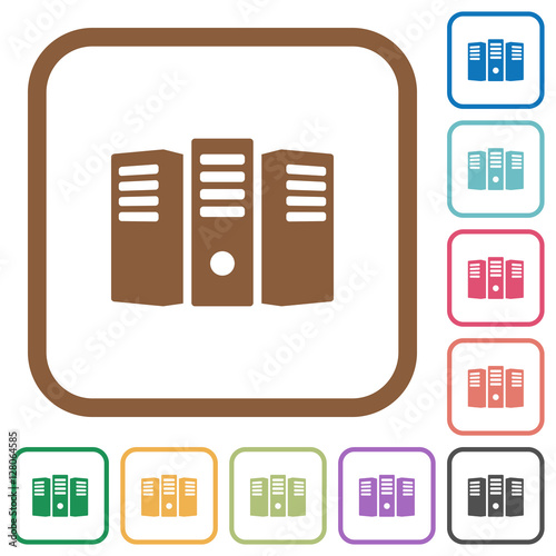 Server hosting simple icons