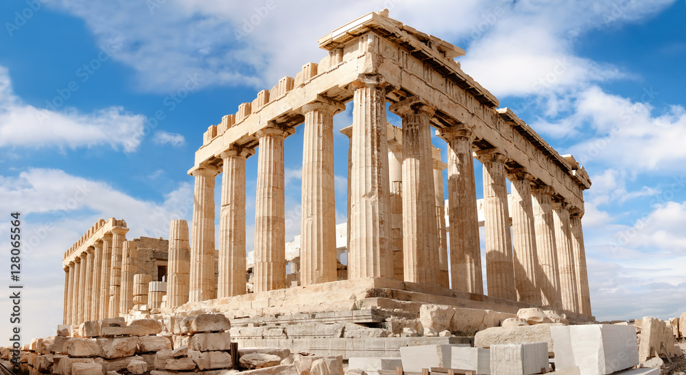 Naklejka premium Partenon na Akropolu w Atenach, Grecja