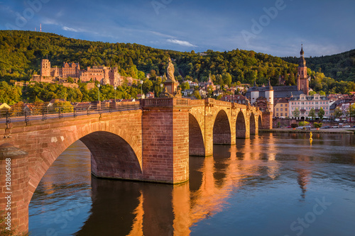 Heidelberg. Image of german city of Heidelberg during sunset.
